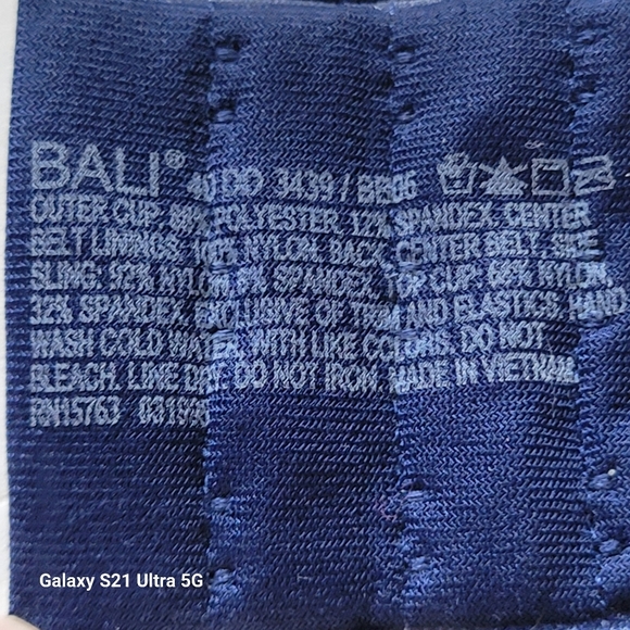 Bail Comfortlite Smoothing Bra Underwire Lightly Lined Royal Blue Sz 40DD NWOT - Picture 4 of 13